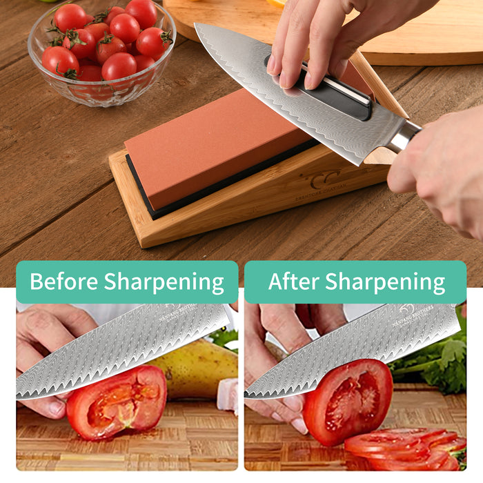 Premium 4 Side Grit 1000 3000 6000 Water Stone Knife Sharpening Stone Kit