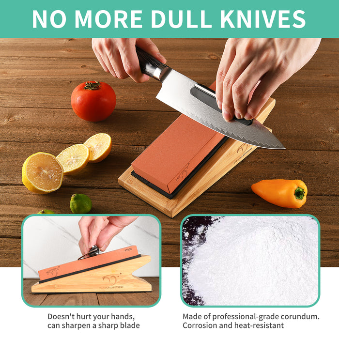 Premium 4 Side Grit 1000 3000 6000 Water Stone Knife Sharpening Stone Kit