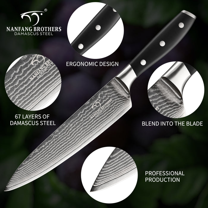 8-inch 67 Layers Damascus Super Steel Kitchen Chef Knife