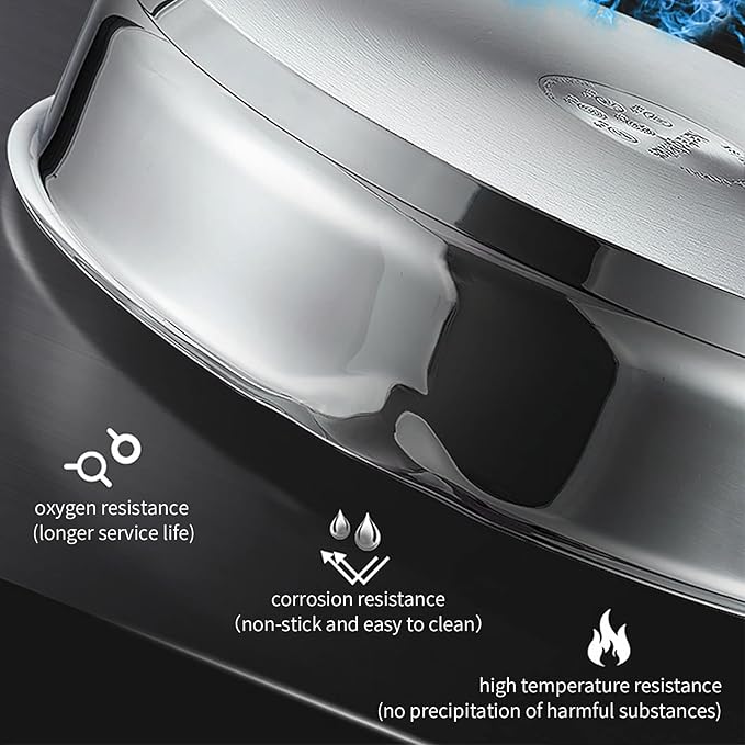 NANFANG BROTHERS Frying Pan 11 inch 316 Food Grade Copper Core Non Stick Frying Pan Set, 3 Ply Compound Pot Bottom, Anti-Scratch Pot Body, Dishwasher Safe (without Pan Lid)